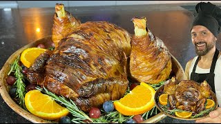 THE MOST REALISTIC VEGAN ROASTED TURKEY FOR YOUR CHRISTMASTHANKSGIVING [upl. by Yarak606]