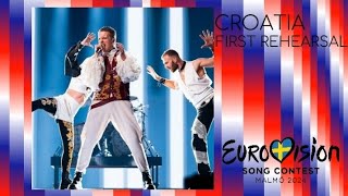 Croatia 🇭🇷  First Rehearsal  Eurovision 2024 [upl. by Orsa887]