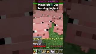 Minecraft⛏️ Das Training in Minecraft🏃‍♂️💨shorts minecraft gaming comedy youtube youtube [upl. by Azial]