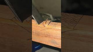 “Precision Hand Chiseling ASMR Watch Wood Transform with Every Cut” carpentry satisfying wood [upl. by Mccallum]