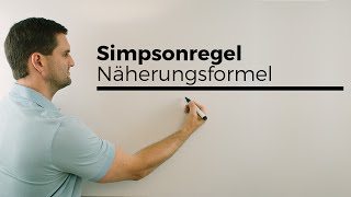 Simpsonregel Näherungsformel numerische Integration  Mathe by Daniel Jung Erklärvideo [upl. by Colwen579]