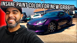 2024 Toyota GR86 HKS Widebody Install amp FULL PAINT JOB [upl. by Naejeillib]