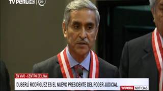 Duberlí Rodríguez es elegido nuevo presidente del Poder Judicial [upl. by Bathelda114]