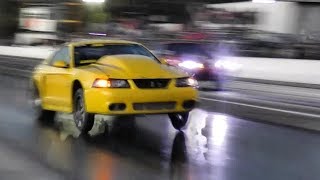 BoostedGT vs Jeff Speers Turbo Lsx Mustang at Red 9 no prep [upl. by Amuwkuhc]