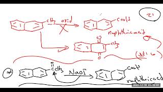 Reactions of Naphthalene تفاعلات النفثالين [upl. by Cirri]