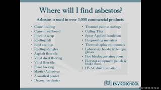 LDEQ Enviroschool Webinar – Understanding Asbestos amp Lead [upl. by Yeloc365]