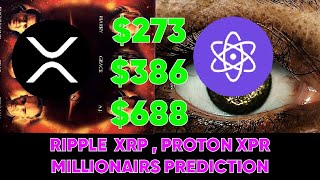 RIPPLE XRP AND PROTON XPR MOON ripple xrp  protonxpr xpr millionairs predictions [upl. by Penman]