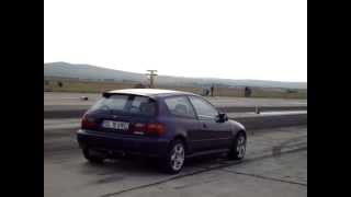 Honda Civic 16 Turbo 4x4 vs Honda Civic FN2 Type R [upl. by Iasi]