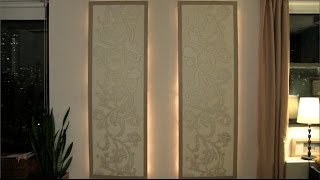 How to make lighted floating wall panels [upl. by Anayt]