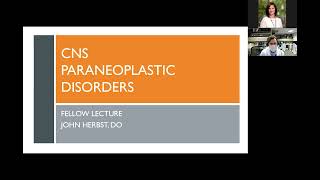 Neuro Lecture Paraneoplastic Syndromes with Dr John Herbst [upl. by Aciram]