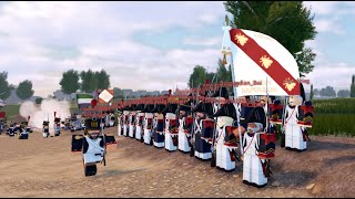 Roblox Napoleonic Wars  NO MORALE BATTLE [upl. by Thilda]