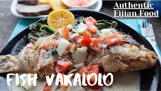 Authentic Fijian Food Ika Fish Vakalolo  Sigatoka Fji [upl. by Terb827]