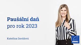 Paušální daň pro rok 2023 [upl. by Airrehs]