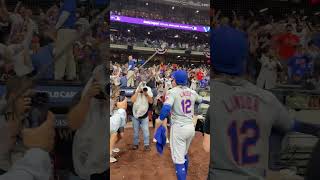 Mets fans get Francisco Lindor fired up 🤩 [upl. by Aicenra]