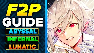 Legendary Male Corrrin ABYSSAL Infernal Lunatic F2P No SI Guide  Fire Emblem Heroes FEH [upl. by Magena]