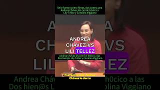 Dos 🆚 una Andrea Chávez le cierra el hocico 🐽 a Lily Tellez y a Carolina Viggiano noticias info [upl. by Coughlin359]