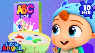 ABC Alphabet Breakfast Song  More Little Angel Nursery Rhymes and Kids Songs  Learning ABCs 123s [upl. by Otrebtuc165]