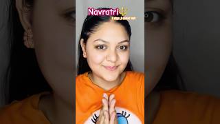 9 days 9colour look orange🧡navratriseries navratrimakeup navratri2024 shortvideo trending [upl. by Ahsenrad]