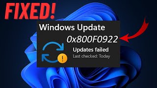 2 Ways to Fix Error Code 0x800F0922 in Windows 11 24H2 [upl. by Ahel618]