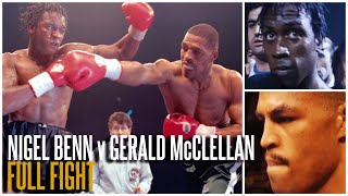 NIGEL BENN v GERALD McCLELLAN FULL FIGHT  WORLD SUPER MIDDLEWEIGHT TITLE  THE QUEENSBERRY VAULT [upl. by Eldreeda516]