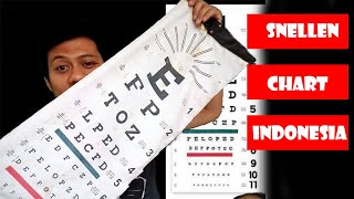 Snellen Chart Indonesia  Snellen chart test  Alat periksa mata [upl. by Joub]