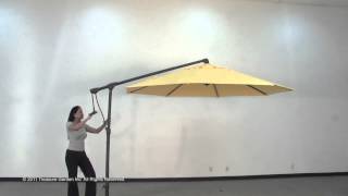 Sidemount Cantilever Outdoor Umbrella [upl. by Atilek]