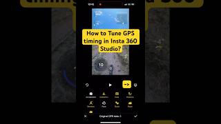 How to Sync the Timing of the GPS Data in the Insta 360 app for iPhone insta360x4 mtb insta360 [upl. by Dnomal]