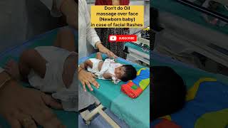 How to do oil massage in Babies shorts youtubeshorts newborn [upl. by Gnok]