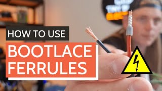 How To Use Bootlace Ferrules With Crimper  Tiny Build Electrics [upl. by Nhepets]