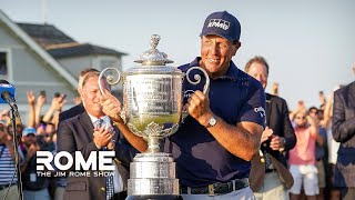 Phil Mickelson Wins The PGA Championship At Age 50  The Jim Rome Show [upl. by Moreland610]