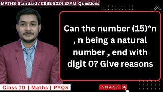 Can the number 15n  n being a natural number  end with digit 0 Give reasons class10th cbse [upl. by Cohdwell]