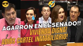 AGARRÓN EN EL SENADO POR UNA VIVIENDA 🏠 DIGNA ADIÓS AL CARTELINMOBILIARIO CORRUPTO NACIONAL [upl. by Steward]