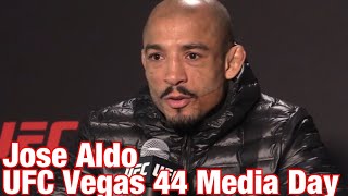 Jose Aldo feels fight is for 1 Contender Spot  UFC Vegas 44 Media Day [upl. by Willett363]