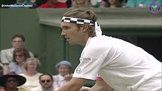 Pat Cash vs John McEnroe Round 2  Wimbledon 1992 [upl. by Oinotnas]