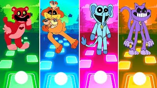 Bobby Bearhug 🆚 Rising Dogday 🆚 The Catnap 🆚 Bubba Bubbaphent 🎵🎧 Funny Tiles Hop Edm Rush [upl. by Tome959]