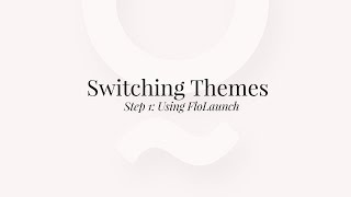 Switching Between Themes Part 1 [upl. by Eldwen523]