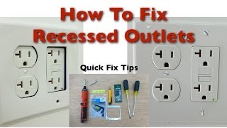 How to Fix Bad Recessed Outlets [upl. by Reivaj816]