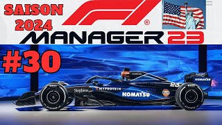 F1 MANAGER 2023 FR LÉCURIE WILLIAMS SAISON 2 30 GP DAUSTIN [upl. by Nairim]