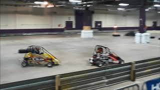 Quarter Midget Finals At the 2018 Motorama Harrisburg [upl. by Ahseid471]