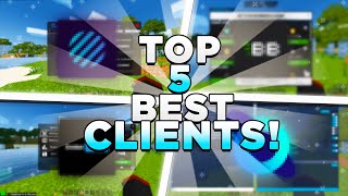 TOP 5 BEST CLIENTS FOR Minecraft Bedrock 120 Pocket Edition Xbox Windows 10 PS5 [upl. by Bumgardner290]