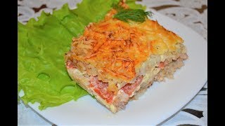 Запеканка с рисом и фаршемОчень вкусно и сытно [upl. by Llemor]