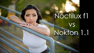 Leica Noctilux 50mm f1 vs Voigtlander 50mm Nokton 11 feat Guam Model Kris Guerrero [upl. by Aduh978]