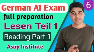 Goethe Zertifikat Lesen  How to pass German A1 Goethe reading exam part 1  German institute Pune [upl. by Tripp]