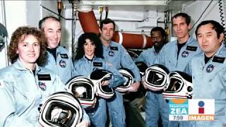 Así fue como explotó el transbordador espacial Challenger  Noticias con Francisco Zea [upl. by Ludly603]