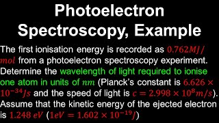 Photoelectron Spectroscopy Example  AP Chemistry [upl. by Aitam]