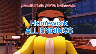 All homework endings The presentation experience roblox [upl. by Lenad15]