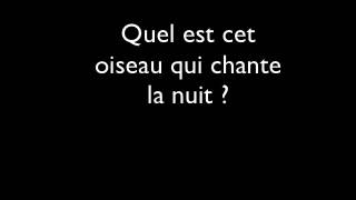 Quel est cet oiseau qui chante la nuit [upl. by Dripps]