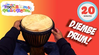 Djembe Drum Play Along for Kids amp Beginners African Treasure  Black History with Mister Boom Boom [upl. by Yras]