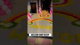 newborn baby girl decoration ideasnewborn baby welcome home decoration [upl. by Layap283]