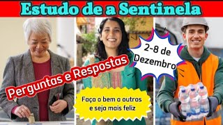 Estudo de a Sentinela Perguntas e Respostas Semana 28 de Dezembro 2024 JW Brasil [upl. by Alidus]